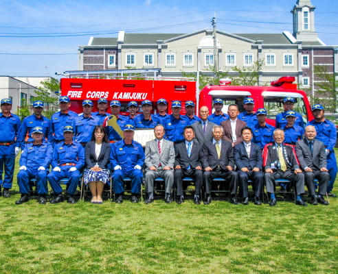 消防団車両配属式